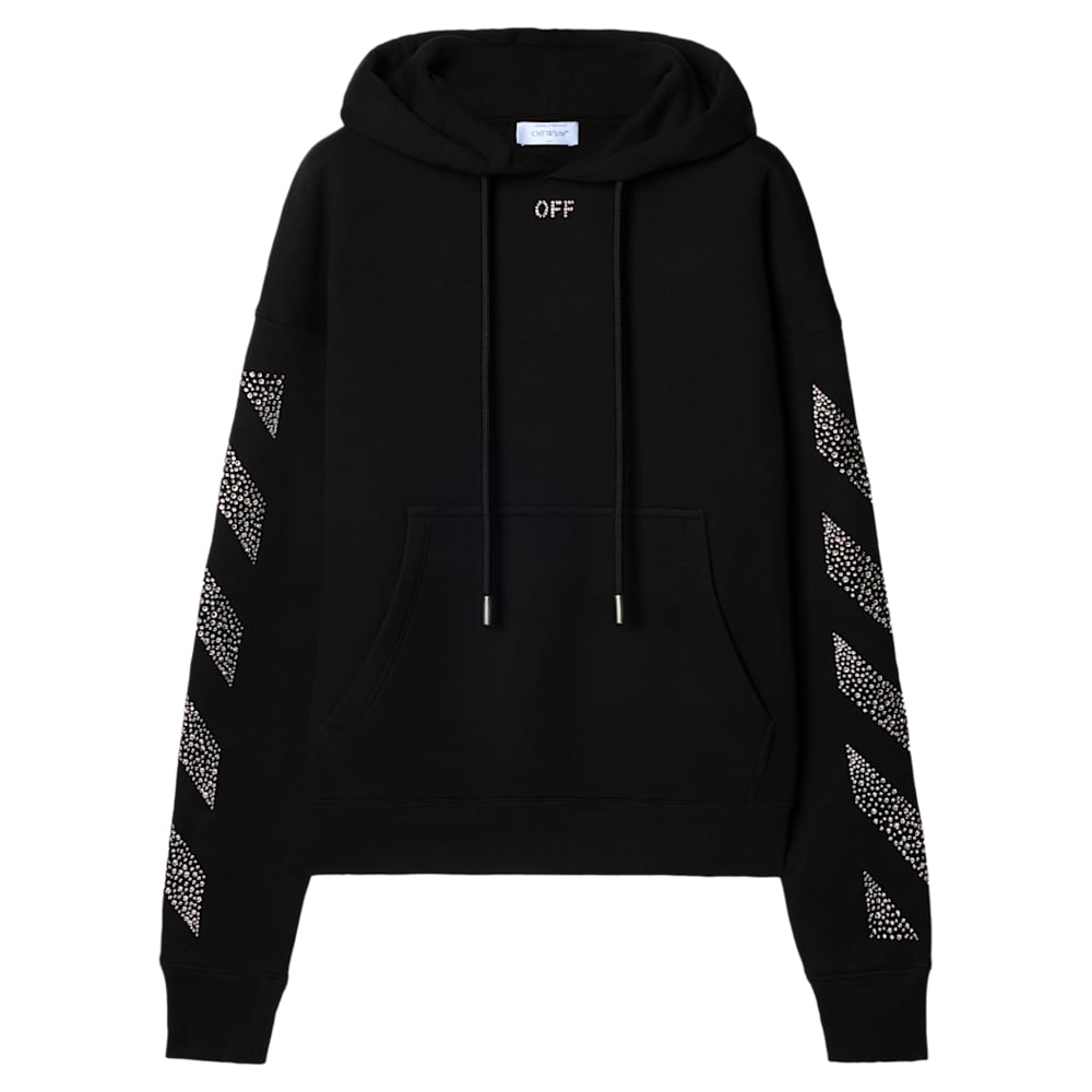 OFF-WHITE™ Arrow Hoodie, Black | Swarovski OFF-WHITE™ Arrow Hoodie, Black | Swarovski