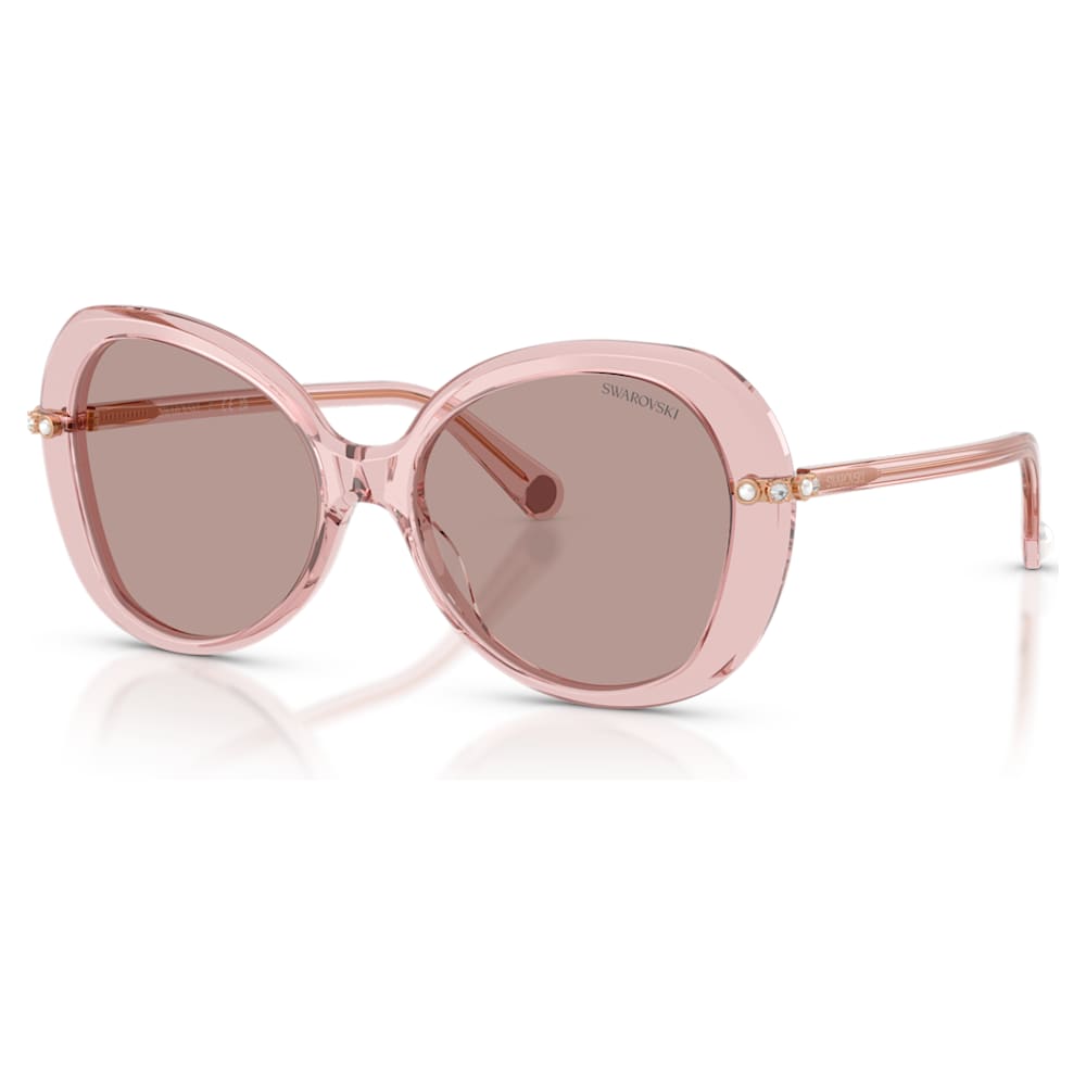 Sunglasses, Butterfly shape, SK6059, Pink | Swarovski