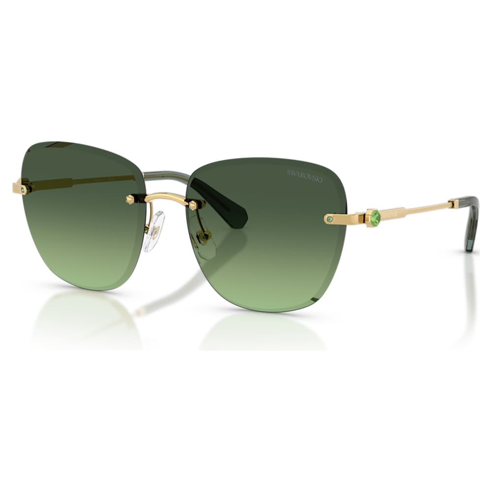 Sunglasses, Square shape, SK7043, Green | Swarovski