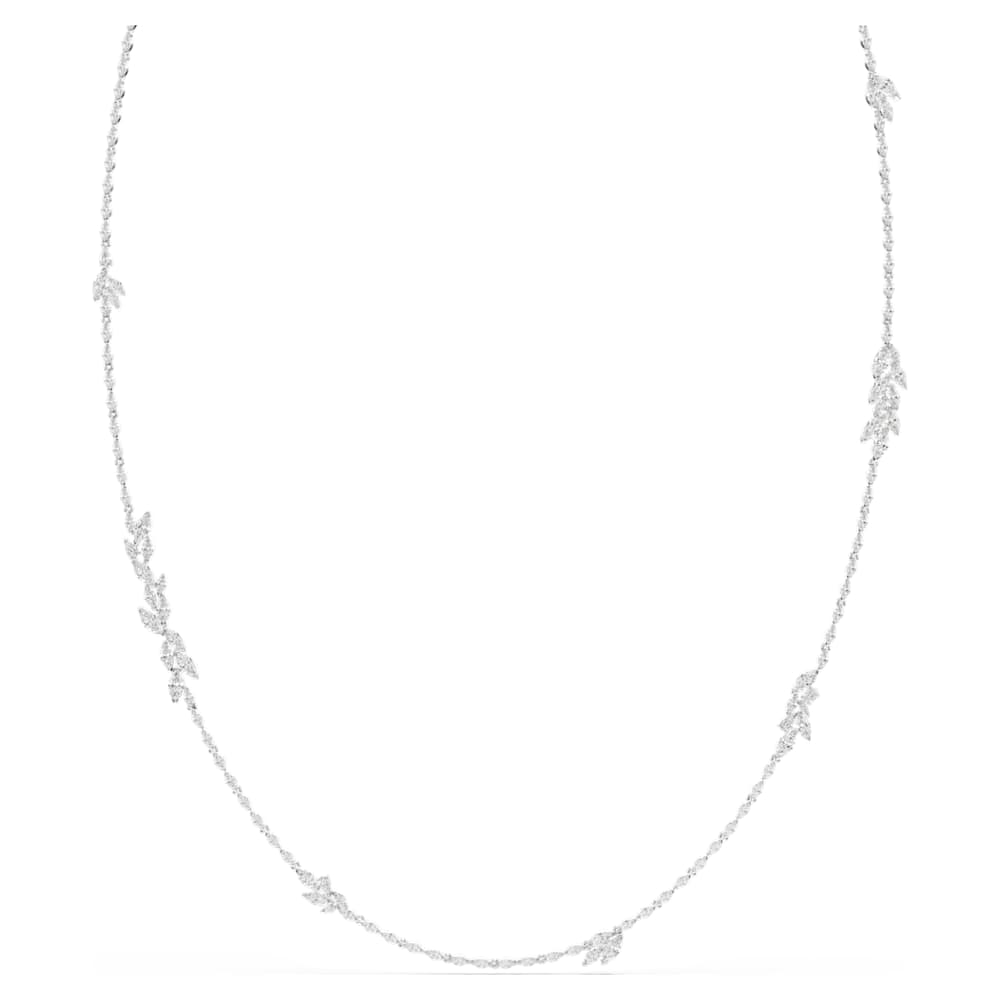 Swarovski Mesmera ネックレス Mesmera ネックレス, マーキスカット, ホワイト, ロジウム・プレー