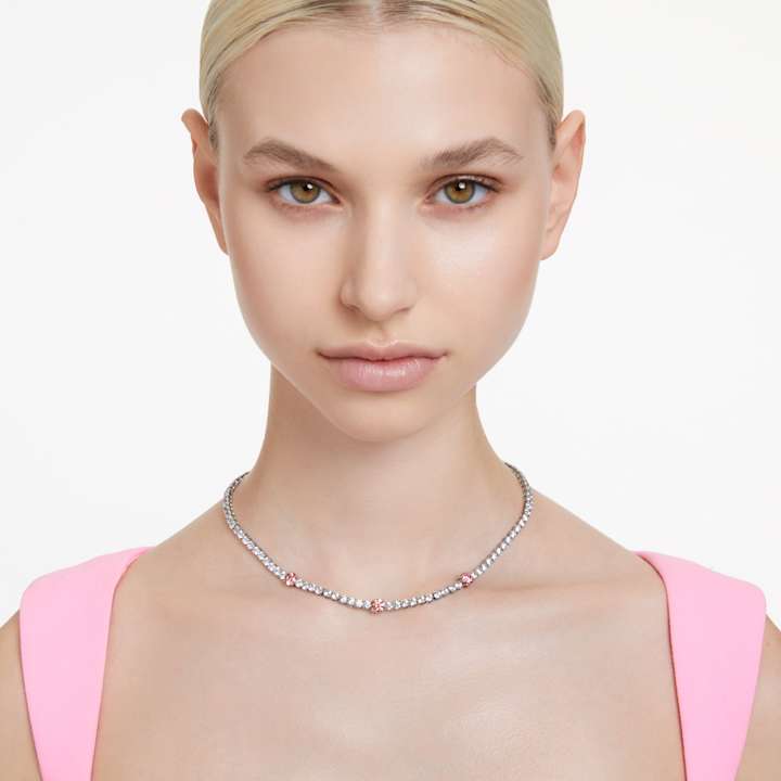 SWAROVSKI スワロフスキー テニス ネックレス シルバー クリスタル クリスタルテニスネックレス｜スワロフスキー
