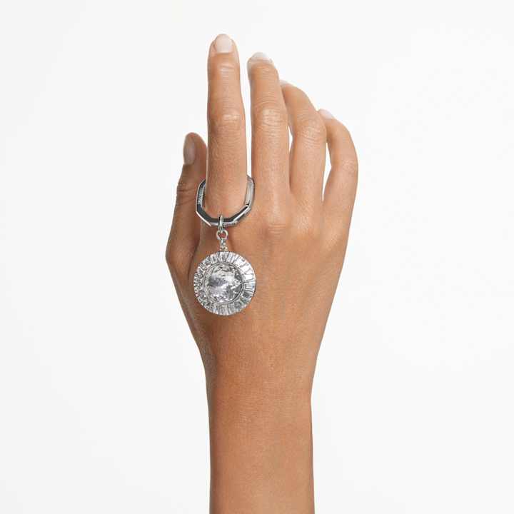 美品 SWAROVSKI スワロフスキー クリスタル キーリング