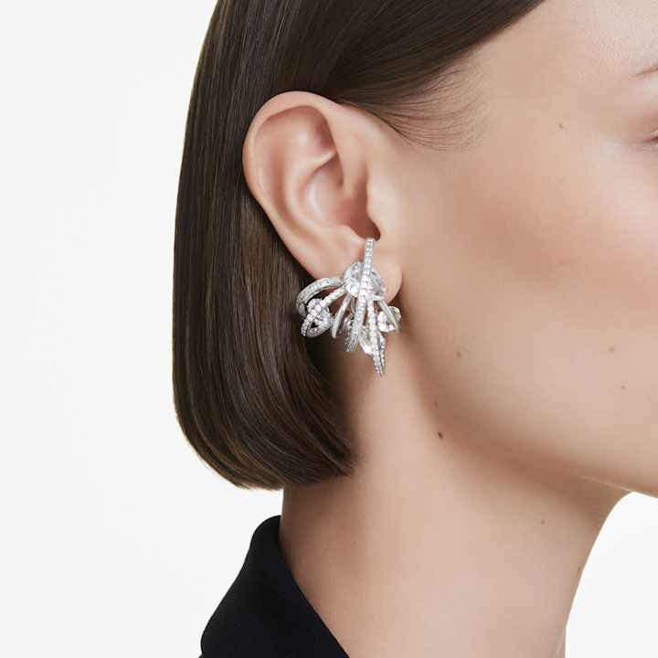 【SWAROVSKI】クリスタルイヤーカフとピアス2P★国内発 Swarovski x Ariana Grande クリスタル イヤーカフ | シルバー
