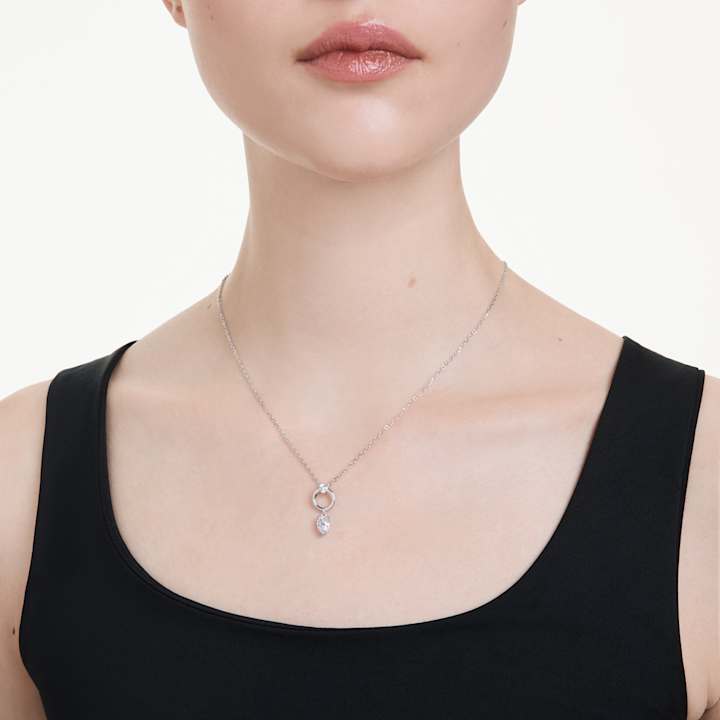 ロジウム・プレーティングのネックレスとペンダント | Swarovski
