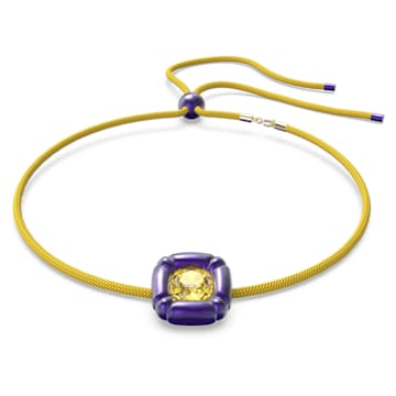 스와로브스키 Swarovski Dulcis necklace, Cushion cut, Purple