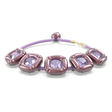 스와로브스키 Swarovski Dulcis bracelet, Cushion cut, Purple