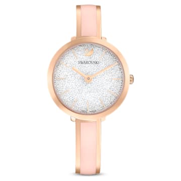 SWAROVSKI 施華洛世奇 - Crystalline Delight 手錶 瑞士製造, 金屬手鏈, 粉紅色, 玫瑰金色潤飾