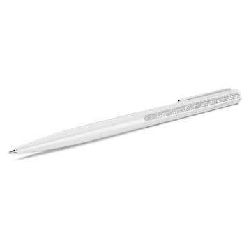 스와로브스키 Swarovski Crystal Shimmer ballpoint pen, White lacquered, Chrome plated