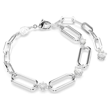 스와로브스키 Swarovski Constella bracelet, White, Rhodium plated