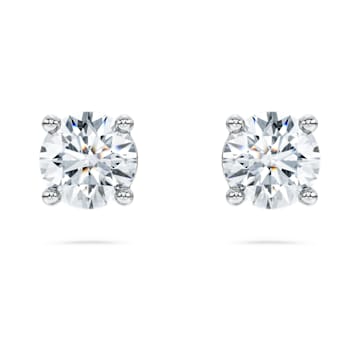 스와로브스키 Swarovski Eternity stud earrings, Laboratory grown diamonds 1 ct tw, 14K white gold