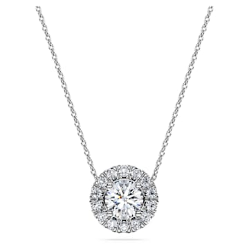 스와로브스키 Swarovski Eternity Tennis pendant, Laboratory grown diamonds 1 ct tw, 14K white gold