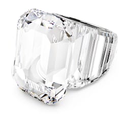 Lucent cocktail ring, Octagon cut, White - Swarovski, 5666587