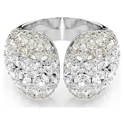 Sublima リング, ラウンドカット, ホワイト, ロジウム・プレーティング - Swarovski, 5701574