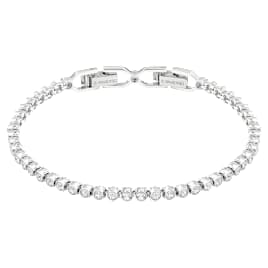 Pulsera Tennis Imber Emily, Talla redonda, Blanca, Baño de rodio - Swarovski, 1808960