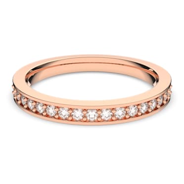 Δαχτυλίδι Rare, Λευκό, Επιμετάλλωση σε ροζ χρυσαφί τόνο - Swarovski, 5032899