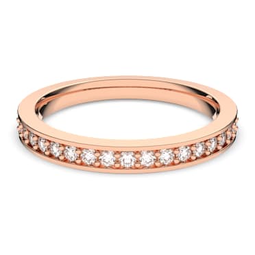 Bague Matrix, Blanche, Doré à l’or rose 18 carats (750/1000) - Swarovski, 5032898