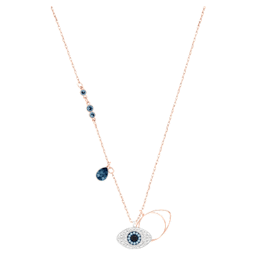 Pingente Symbolica, Olho grego, Azul, Acabamento de combinação de metais - Swarovski, 5172560