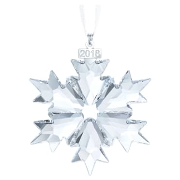 Annual Edition Ornament 2018, Floco de neve, Branco - Swarovski, 5301575