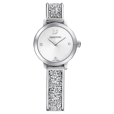 Cosmic Rock watch, Swiss Made, Metal bracelet, Silver tone, Stainless steel - Swarovski, 5376080