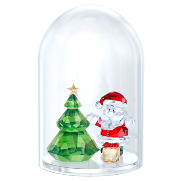 Campana de cristal – Árbol de Navidad y Papá Noel - Swarovski, 5403170