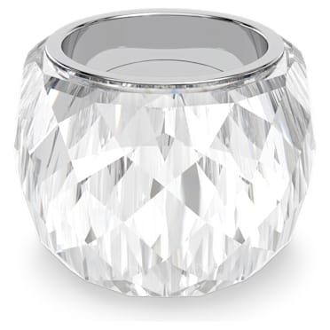 Prsten Nirvana, Stříbrný odstín, Nerezová ocel - Swarovski, 5474362