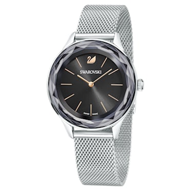 Reloj Octea Nova Mini, Fabricado en Suiza, Brazalete de metal, Negro, Acero inoxidable - Swarovski, 5430420