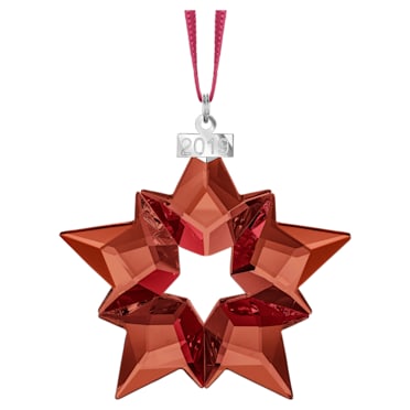 Holiday Ornament, A.E. 2019, Star, Red - Swarovski, 5476021