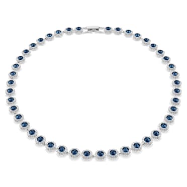Angelic Halskette, Blau, Rhodiniert - Swarovski, 5482698