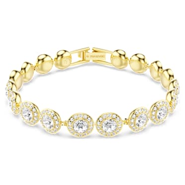 Una Angelic karkötő, Körmetszéses, Pavé, Közepes, Fehér, 18 kt-os aranybevonat - Swarovski, 5505469