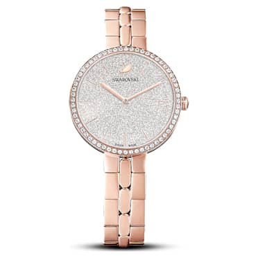 Cosmopolitan นาฬิกา, Swiss Made, สร้อยข้อมือโลหะ, โทนโรสโกลด์, เคลือบโทนสีโรสโกลด์ - Swarovski, 5517803