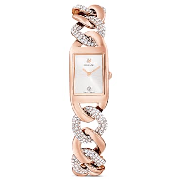 Gold best sale swarovski watch