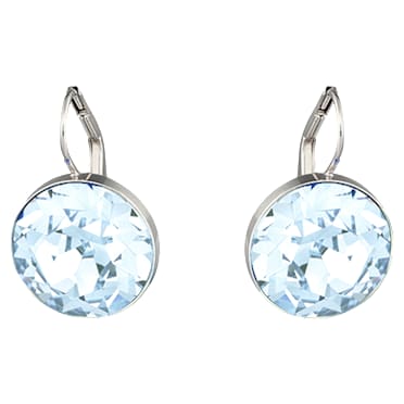 Pendants d'oreilles Bella, Bleues, Métal rhodié - Swarovski, 5528515
