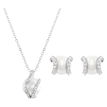 Nude เซ็ต, เขียว, เคลือบโรเดียม - Swarovski, 5528964