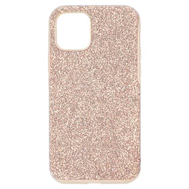 High smartphone case, iPhone® 12 mini, Rose gold tone - Swarovski, 5599163