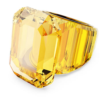Lucent 个性戒指, 八角形切割, 黄色 - Swarovski, 5608549