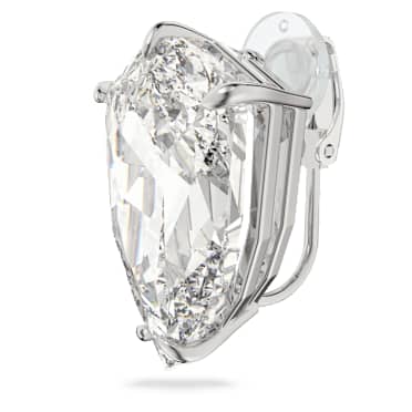 Brinco de mola Mesmera, Único, Lapidação Trilliant, Branco, Lacado a ródio - Swarovski, 5600758