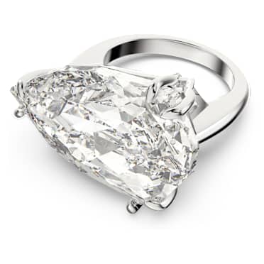 Mesmera Kokteyl Yüzüğü, Trilliant kesim, Beyaz, Rodyum kaplama - Swarovski, 5610377