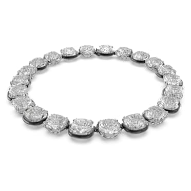 Gargantilha Harmonia, Lapidação cushion, Branca, Acabamento de combinação de metais - Swarovski, 5600942