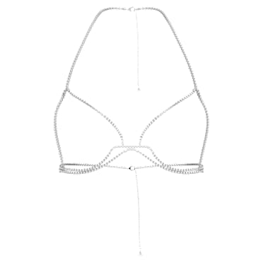Gioiello per il corpo Millenia, Taglio Round, bianco, Placcato rodio - Swarovski, 5615858