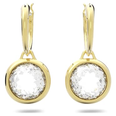 Kolczyki Tahlia, Białe, Powłoka w odcieniu złota - Swarovski, 5616027