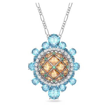 Curiosa hanger en broche, Meerkleurig, Rodium toplaag - Swarovski, 5618272