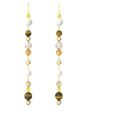 Somnia 水滴形耳環, 超長, 漸層色, 鍍金色色調 - Swarovski, 5618295