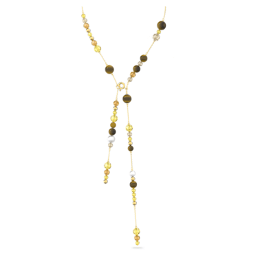 Somnia Y necklace, Multicolored, Gold-tone plated - Swarovski, 5618299