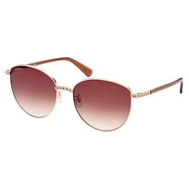 Sonnenbrille, Cateye-Form, SK344-H28F, Braun - Swarovski, 5625308