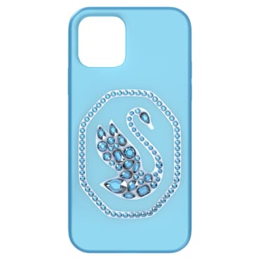 スマートフォンケース, スワン, iPhone® 12/12 Pro, ブルー - Swarovski, 5625622