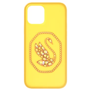 Θήκη κινητού, Κύκνος, iPhone® 12 Pro Max, Κίτρινη - Swarovski, 5625635