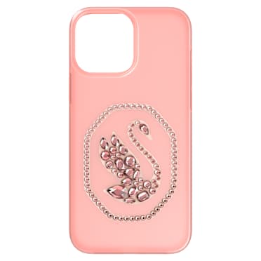 スマートフォンケース, スワン, iPhone® 13 Pro Max, ペールピンク - Swarovski, 5625640