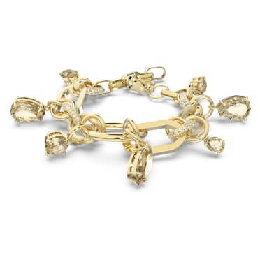 สร้อยข้อมือ Imber, น้ำตาล, เคลือบโทนสีทอง - Swarovski, 5626892