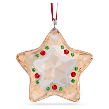 Holiday Cheers Gingerbread Star Ornament - Swarovski, 5627610