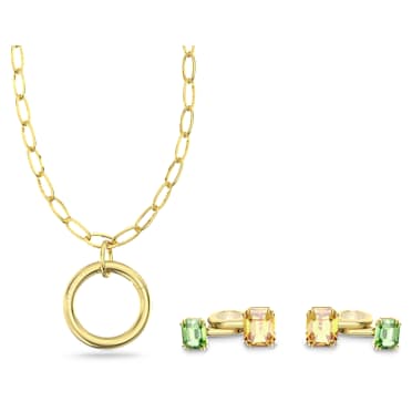 Nakit za slušalke, Večbarven, PVD zlatega odtenka - Swarovski, 5627688